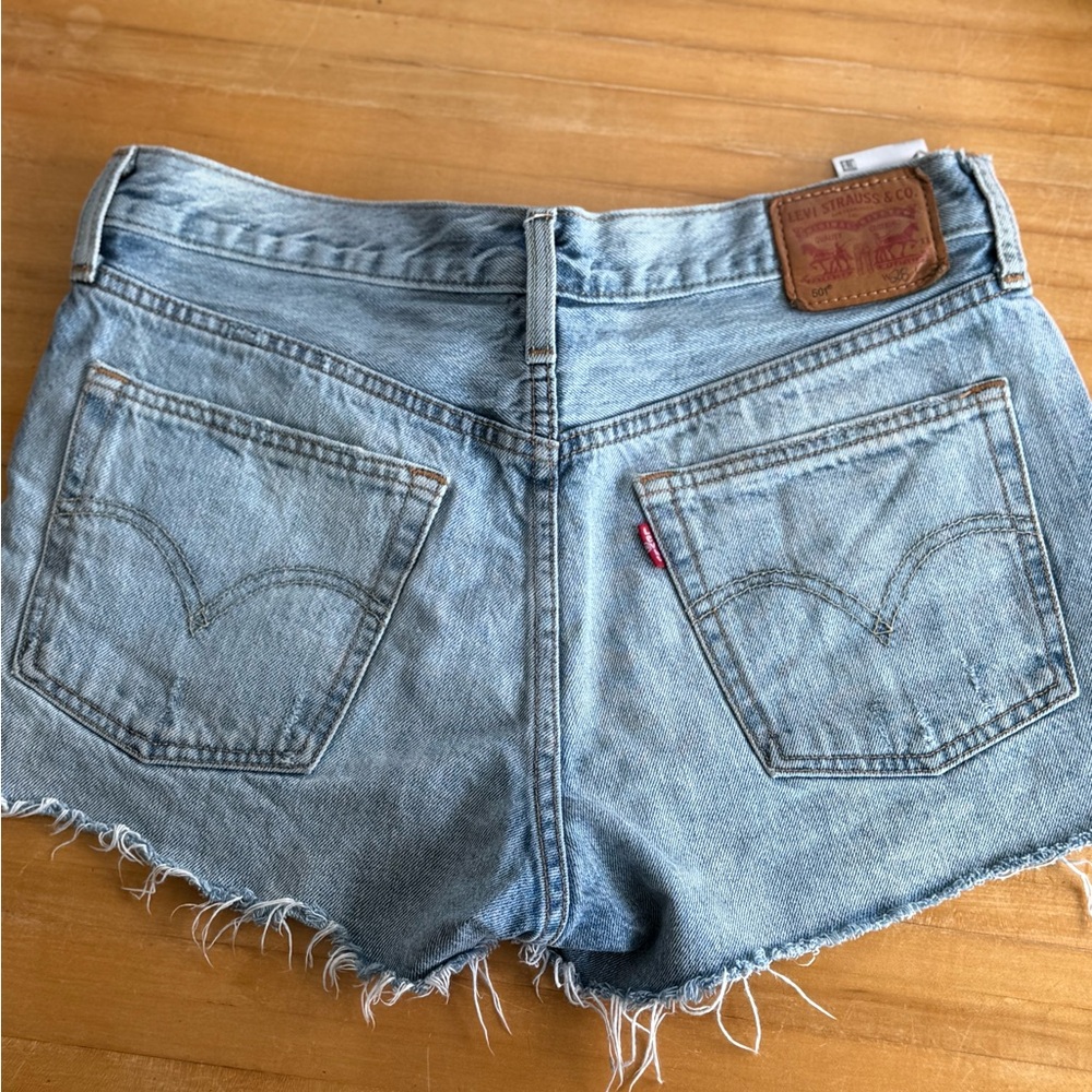 Levi's Women's Faded Blue Jean Shorts